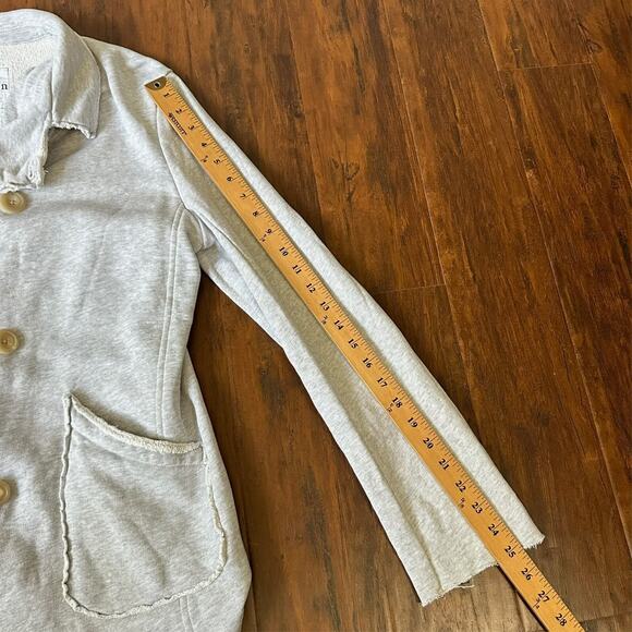 FRANK & EILEEN Belfast Peacoat Jacket Gray Double Breasted Fleece - Picture 11 of 11